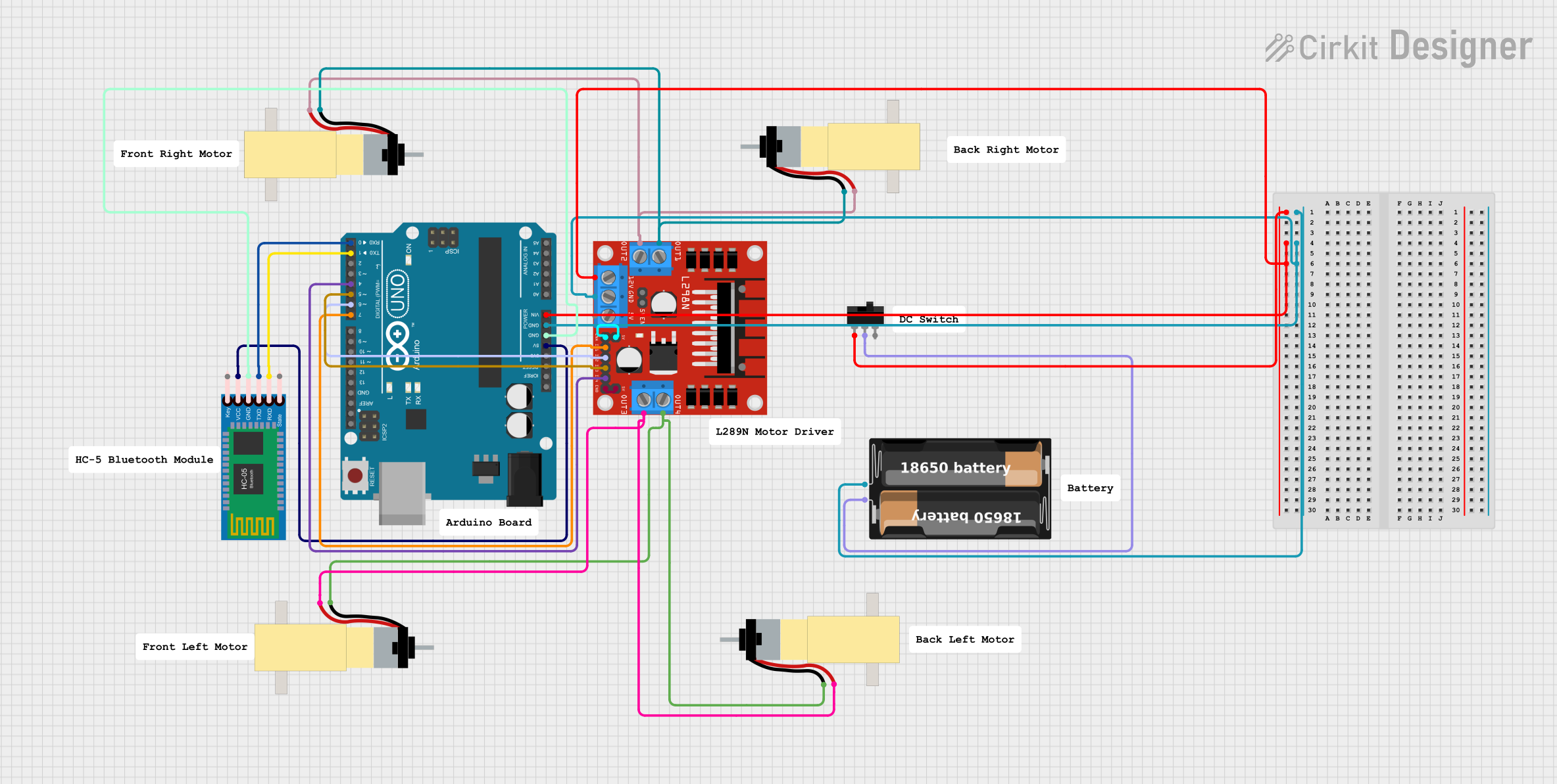 Image of EDA assignment: A project utilizing SparkFun Serial Controlled Motor Driver v20a in a practical application