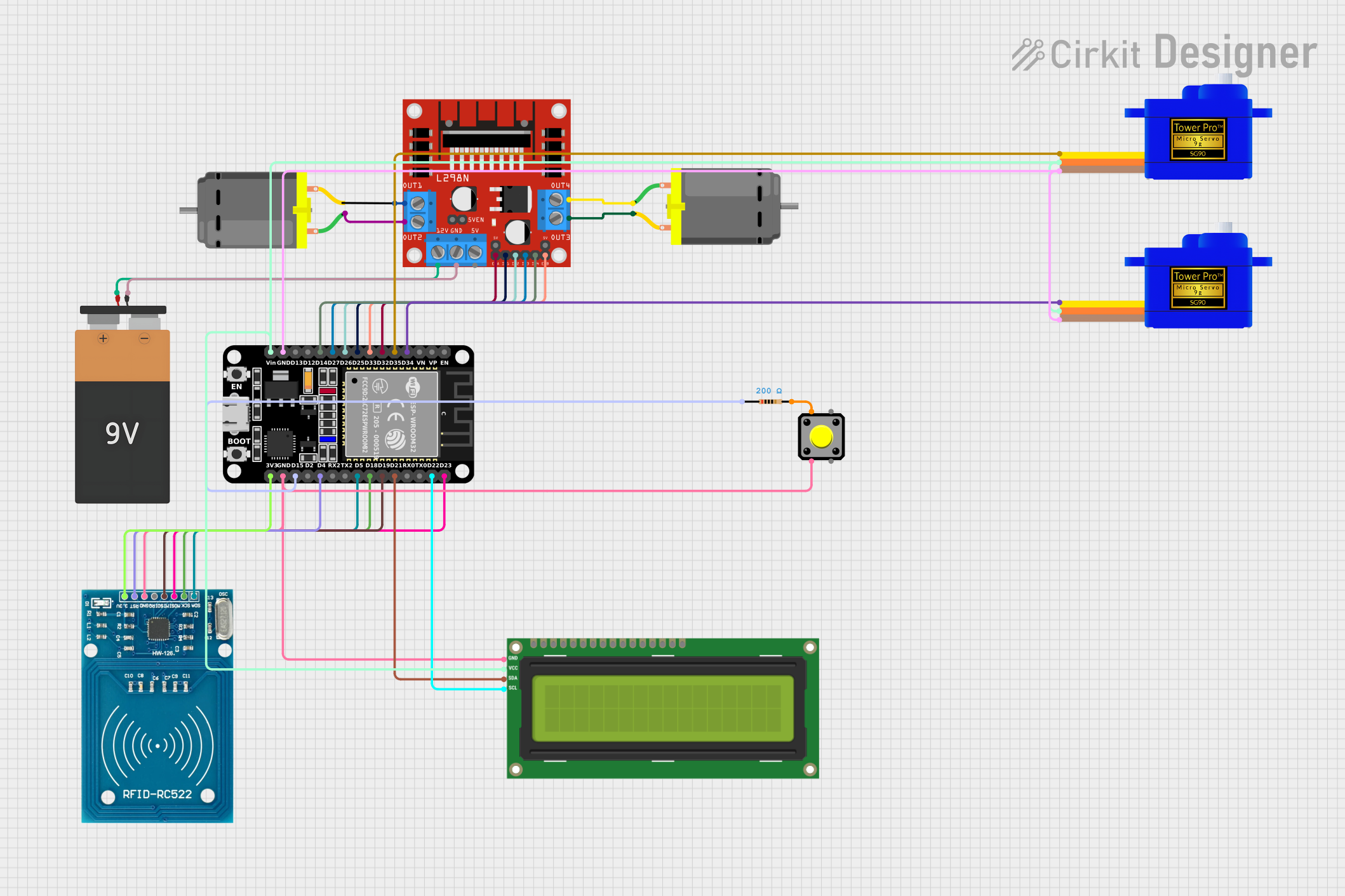 Image of smart transport system: A project utilizing LN298 Motor Controller in a practical application