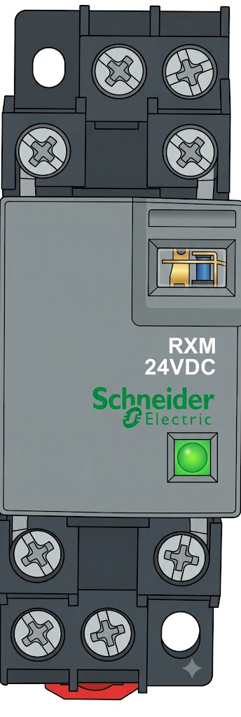 Image of schneider 12V intermediate relay