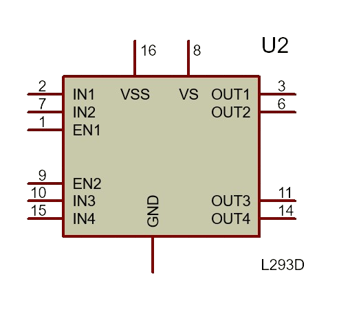 Image of motor driver ic proteus