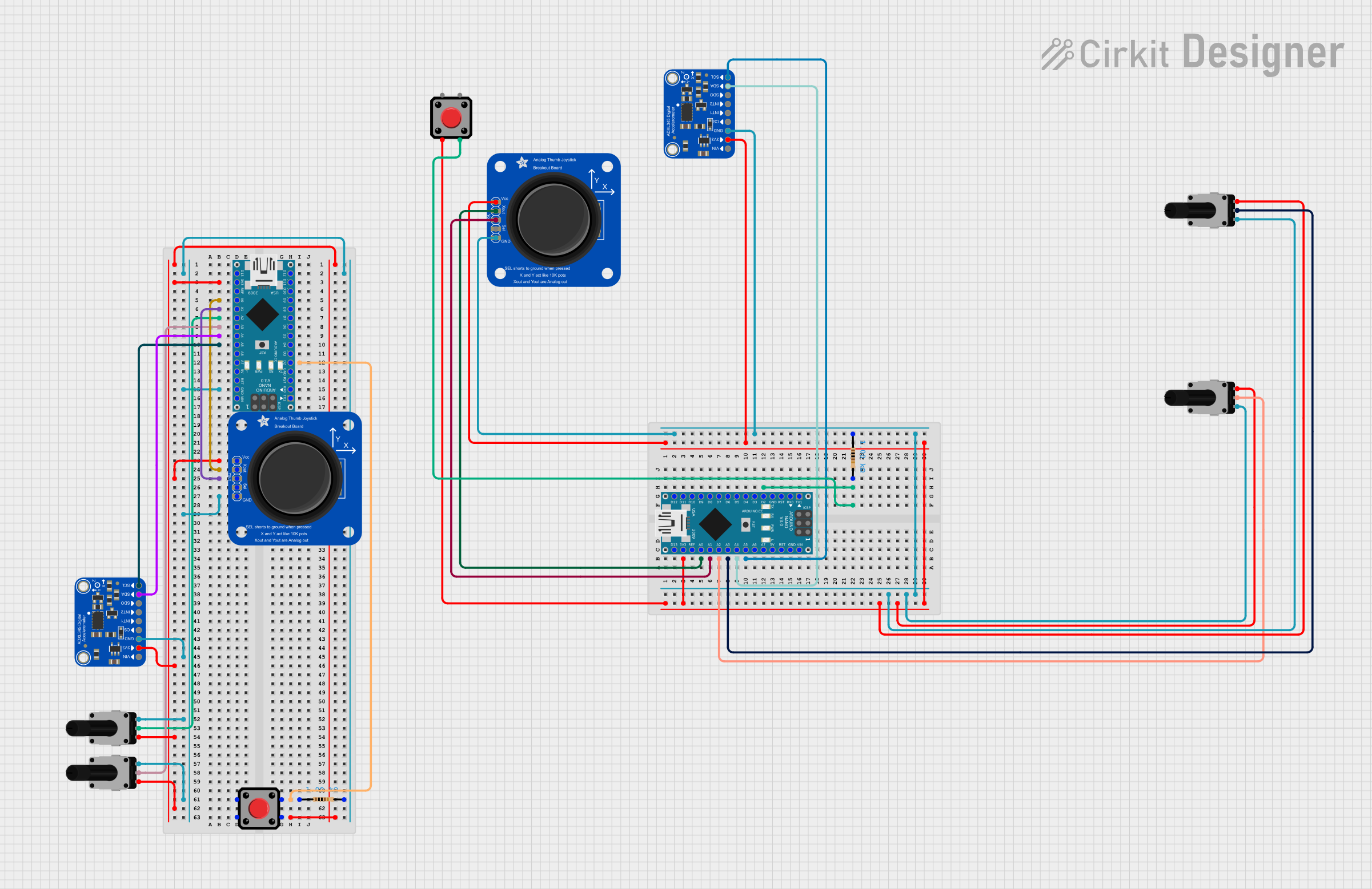 Image of perf: A project utilizing Adafruit Mini Analog Thumbstick in a practical application