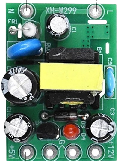 Image of AC-DC PSU board 220V-5V&12V