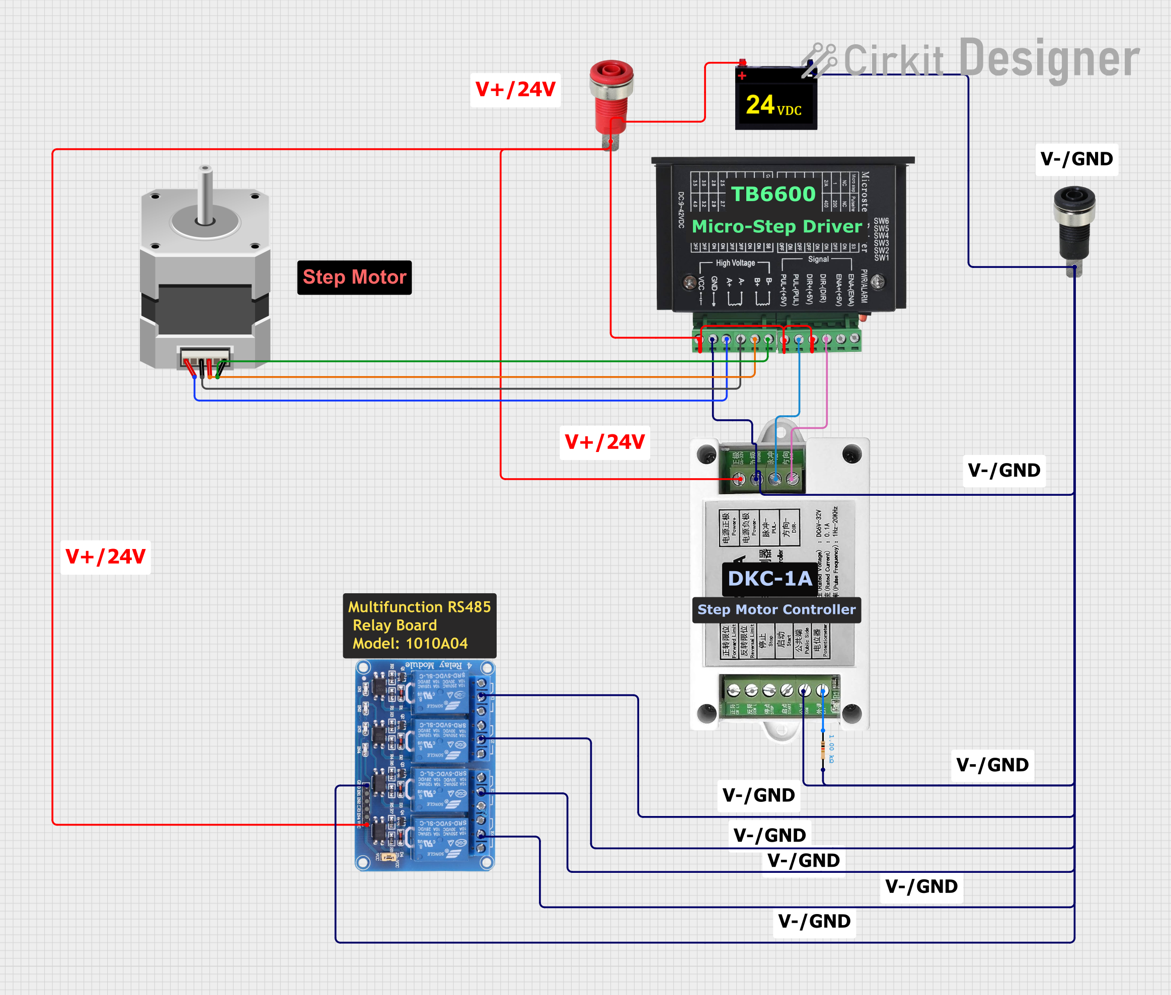 Image of Copy of Copy of PLC-Based Step Motor Speed and Direction Control System: A project utilizing DKC-1A(Stepper_Motor_Controllers) in a practical application