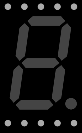 Image of Seven Segment Display (Wokwi Compatible)