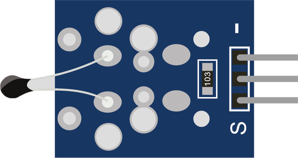 Image of Analog Temperature Sensor (NTC) (Wokwi Compatible)