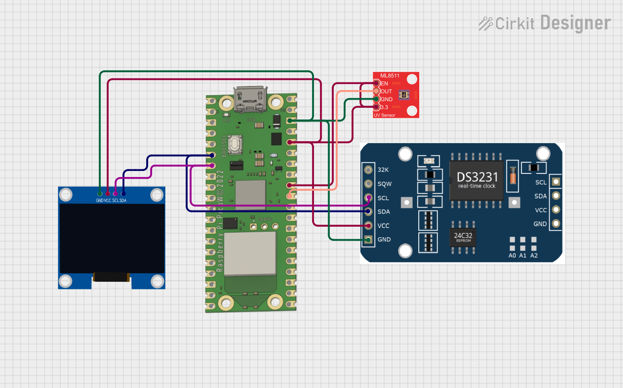 Image of PCB_UV_METER: A project utilizing Adafruit SI1145 Digital UV Index + IR + Visible Light Sensor in a practical application