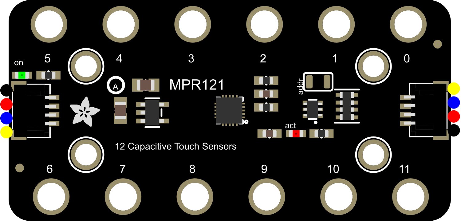 Image of Adafruit MPR121 Gator