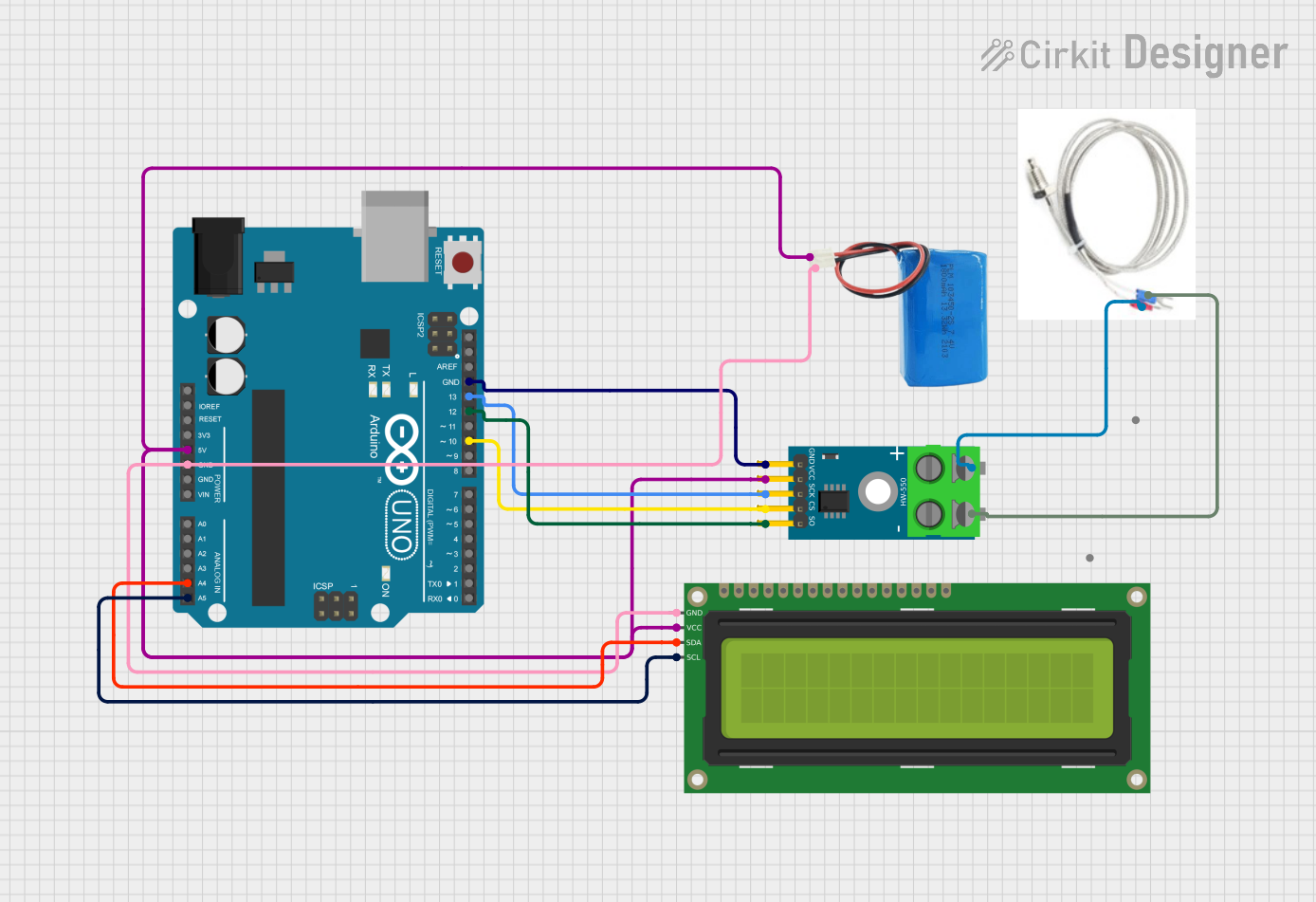 Image of saleh: A project utilizing 7-Segment Panel Celsius Thermometer in a practical application