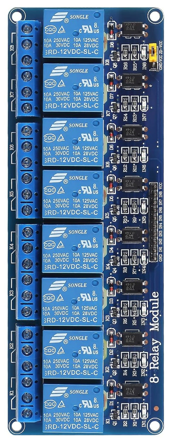 Image of 12V 8-Channel Relay Module