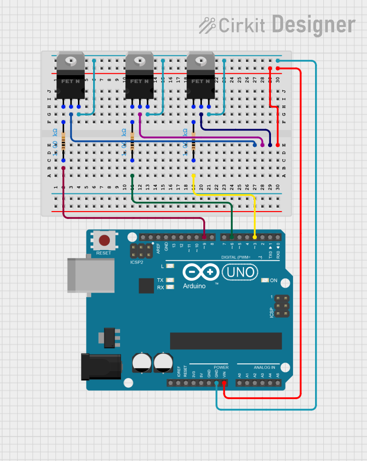 Image of elka_1: A project utilizing pMOS Transistor (MOSFET) in a practical application