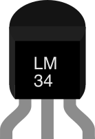 Image of Texas Instruments LM34 Fahrenheit Temperature Sensor