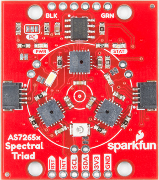 Image of SparkFun Triad Spectroscopy Sensor - AS7265x (Qwicc)