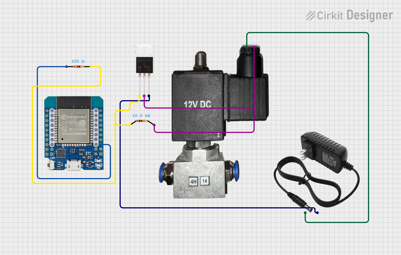 Image of ESPooky32: A project utilizing 12v Pneumatic solenoid valve in a practical application