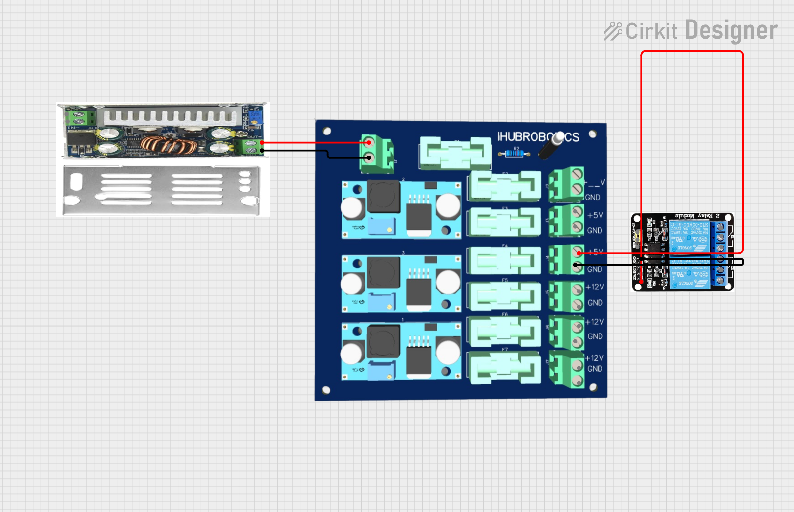 Image of relay: A project utilizing 4 channel relay module in a practical application