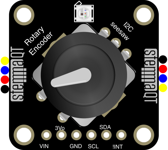 Image of Adafruit I2C QT Rotary Encoder