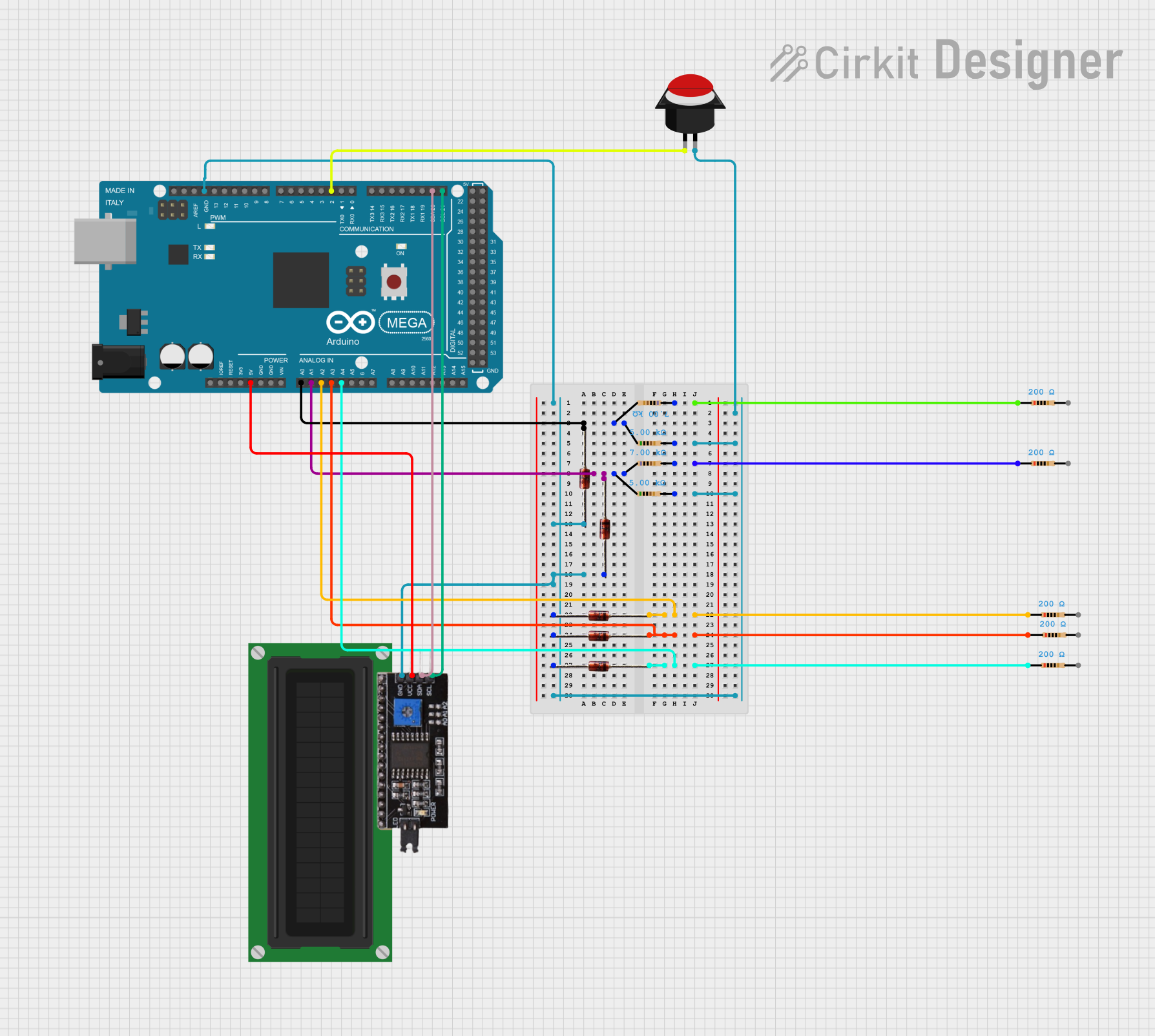 Image of schema electrique: A project utilizing I2C Module in a practical application