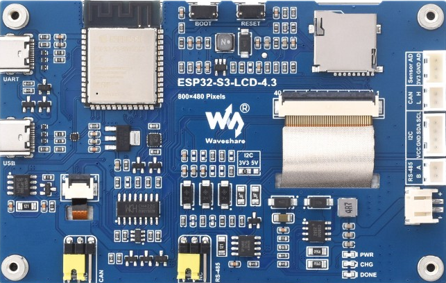 Image of ESP32-S3-Touch-LCD-4.3