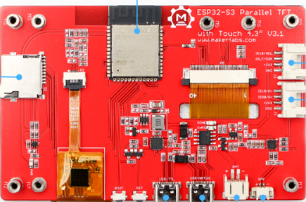 Image of ESP32-S3 Parallel TFT 4.3"