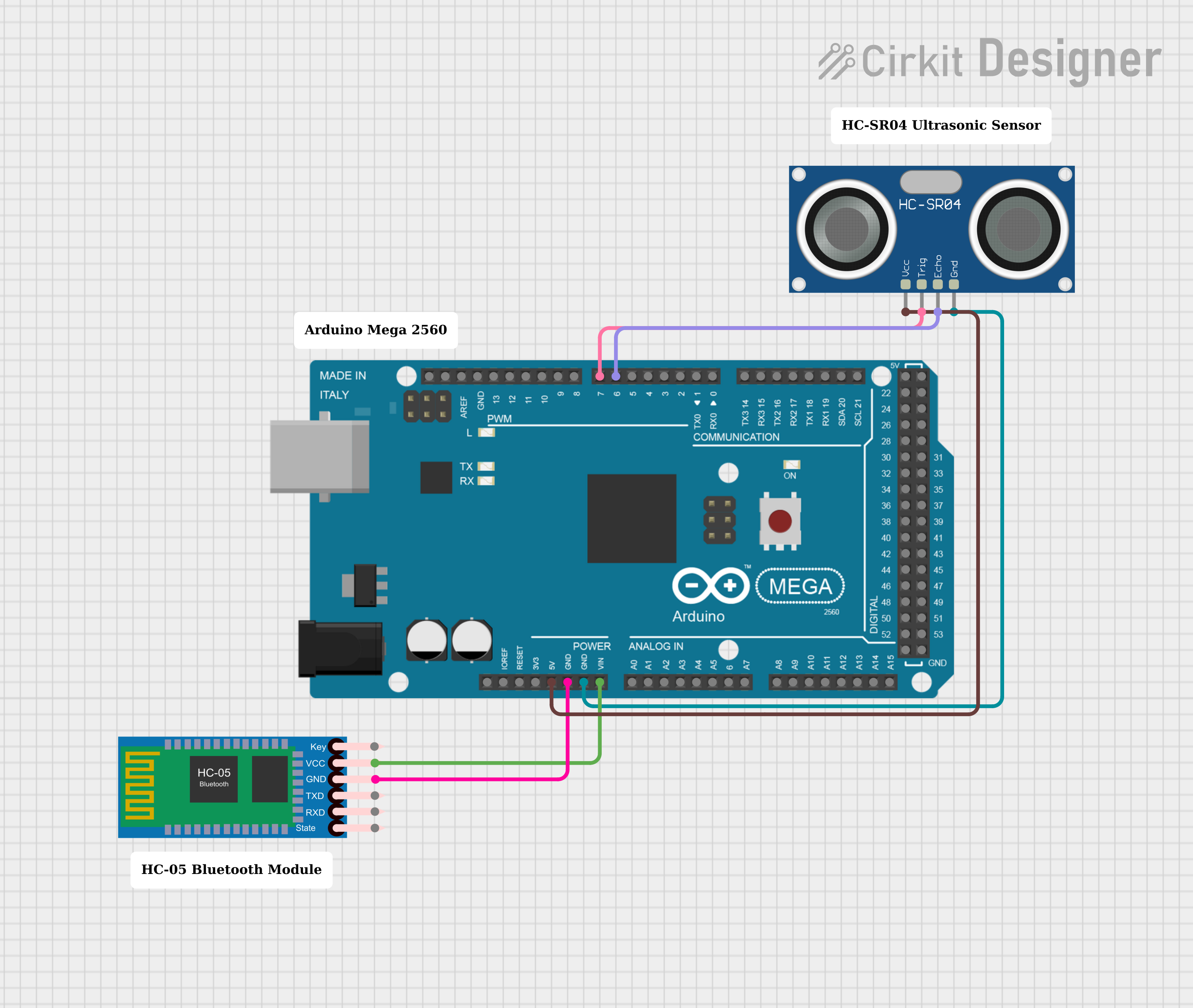 Image of circuitcycle: A project utilizing HC-SR04 Ultrasonic Sensor in a practical application