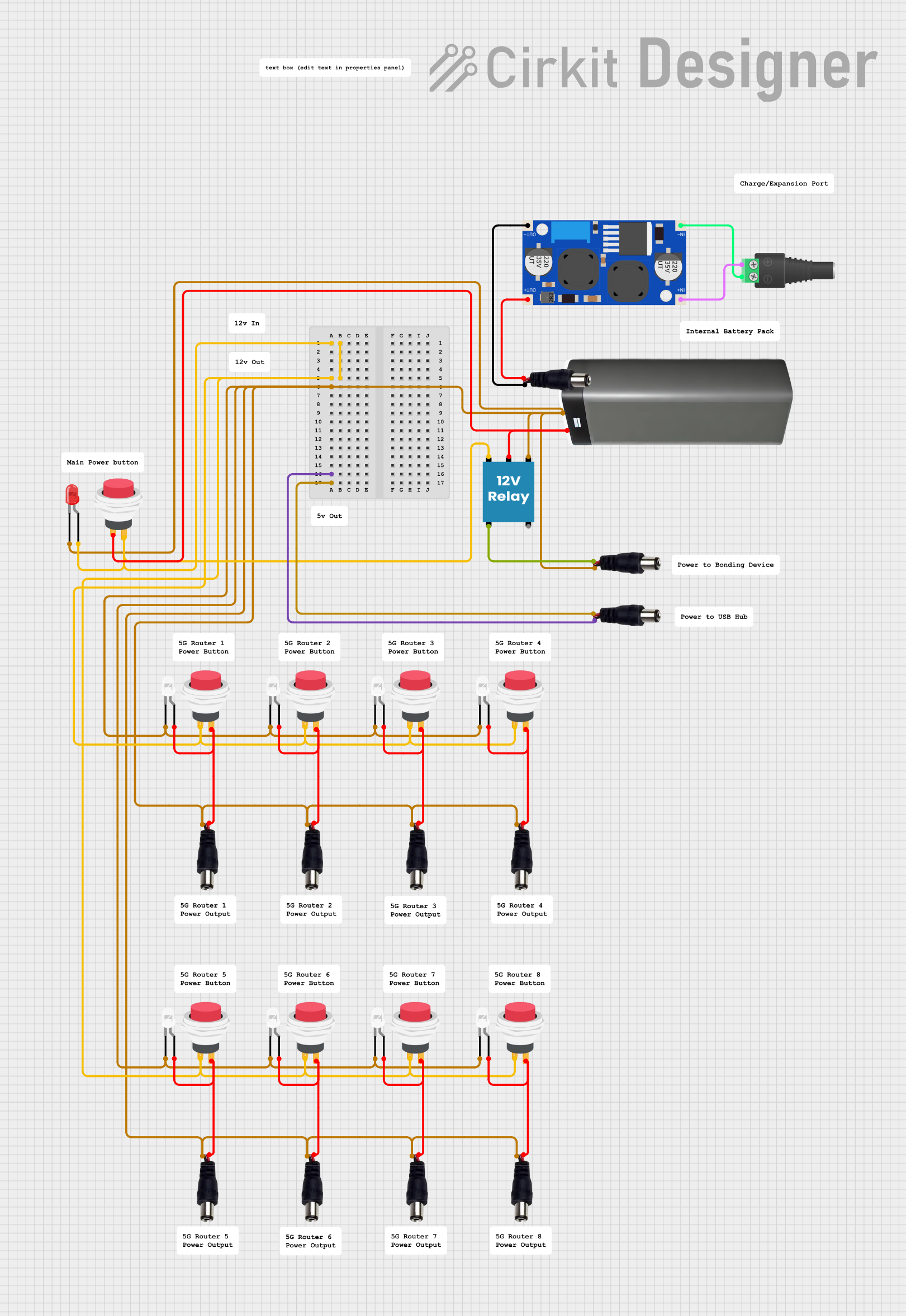 Image of Power Setup: A project utilizing Female DC Jack Connector in a practical application