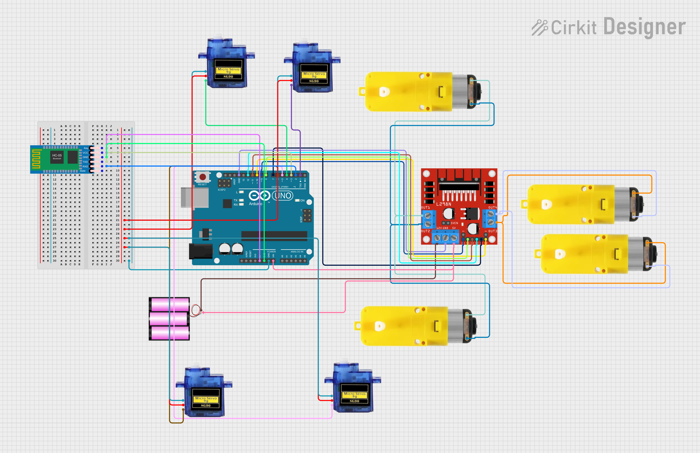 Image of kinematics project: A project utilizing RC-Car bluetooth driver in a practical application