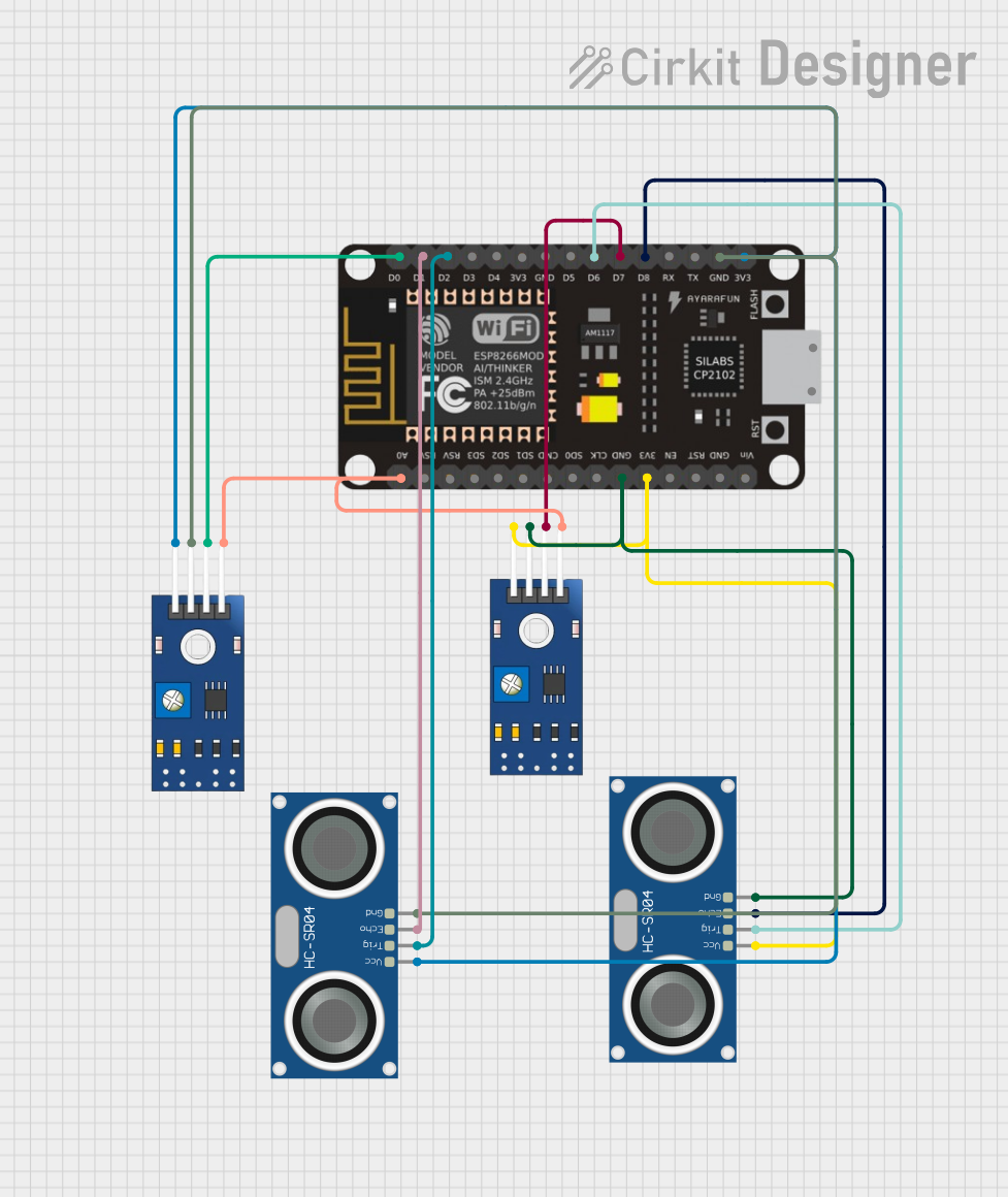 Image of iot rev: A project utilizing TCRT 5000 IR SENSOR schematic in a practical application