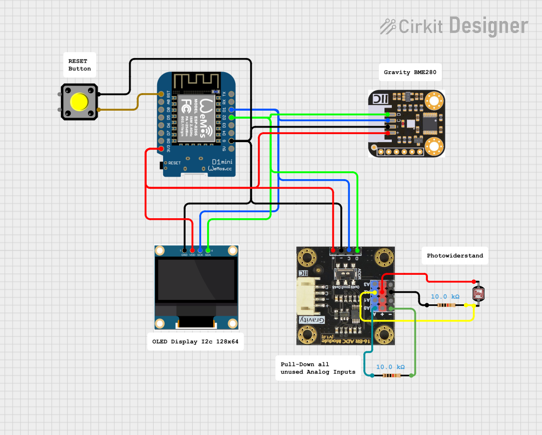 Image of WeatherStation: A project utilizing SparkFun Environmental Combo Breakout - CCS811/BME280 (Qwiic) in a practical application