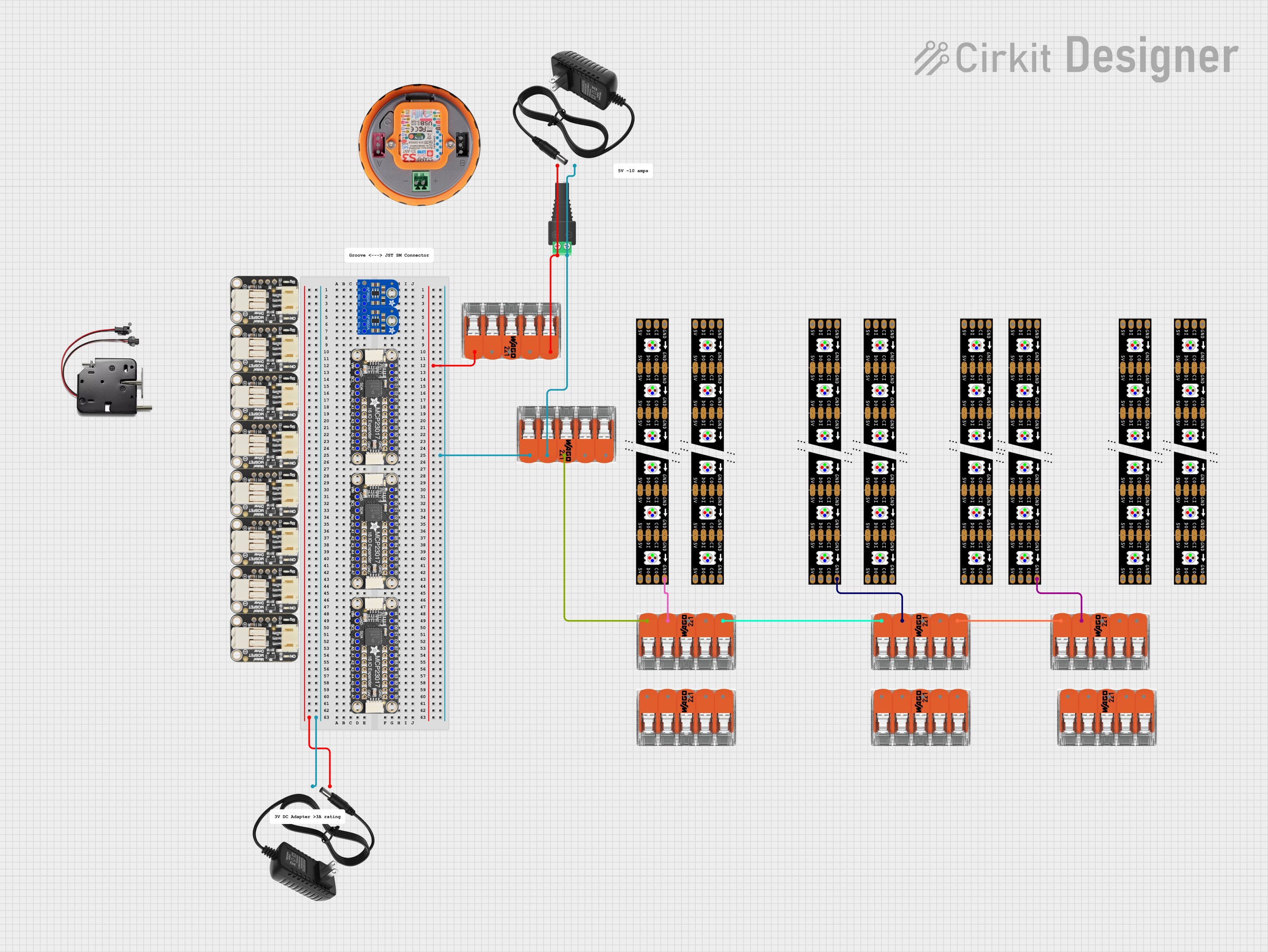 Image of Christmas-vending-machine-box: A project utilizing Splicing connector WAGO 221 in a practical application