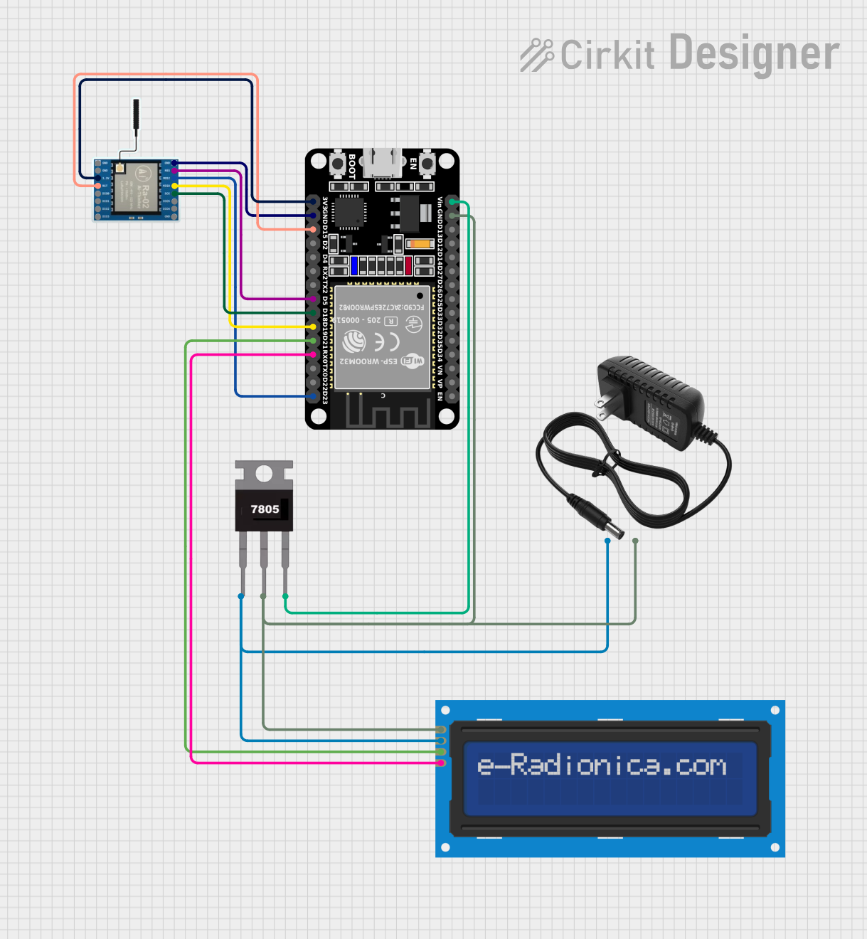 Image of lora : A project utilizing Lolin32 ESP32 in a practical application