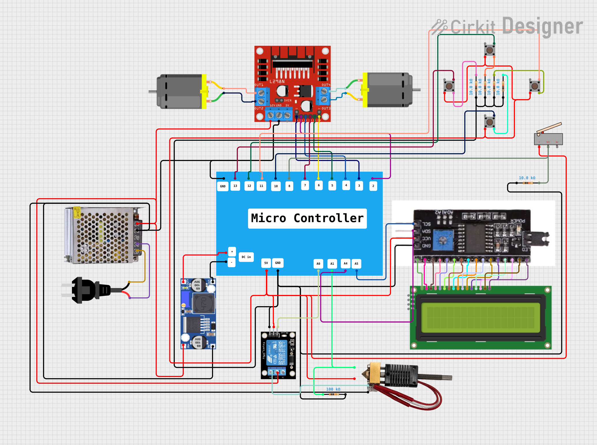 Image of pet filament maker: A project utilizing L298 Dual H Bridge Motor Speed Controller in a practical application