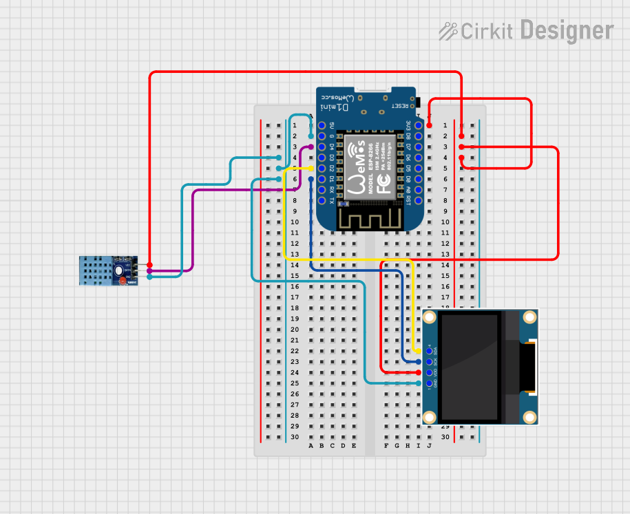 Image of suhu: A project utilizing WeMos D1 Mini OLED Shield in a practical application