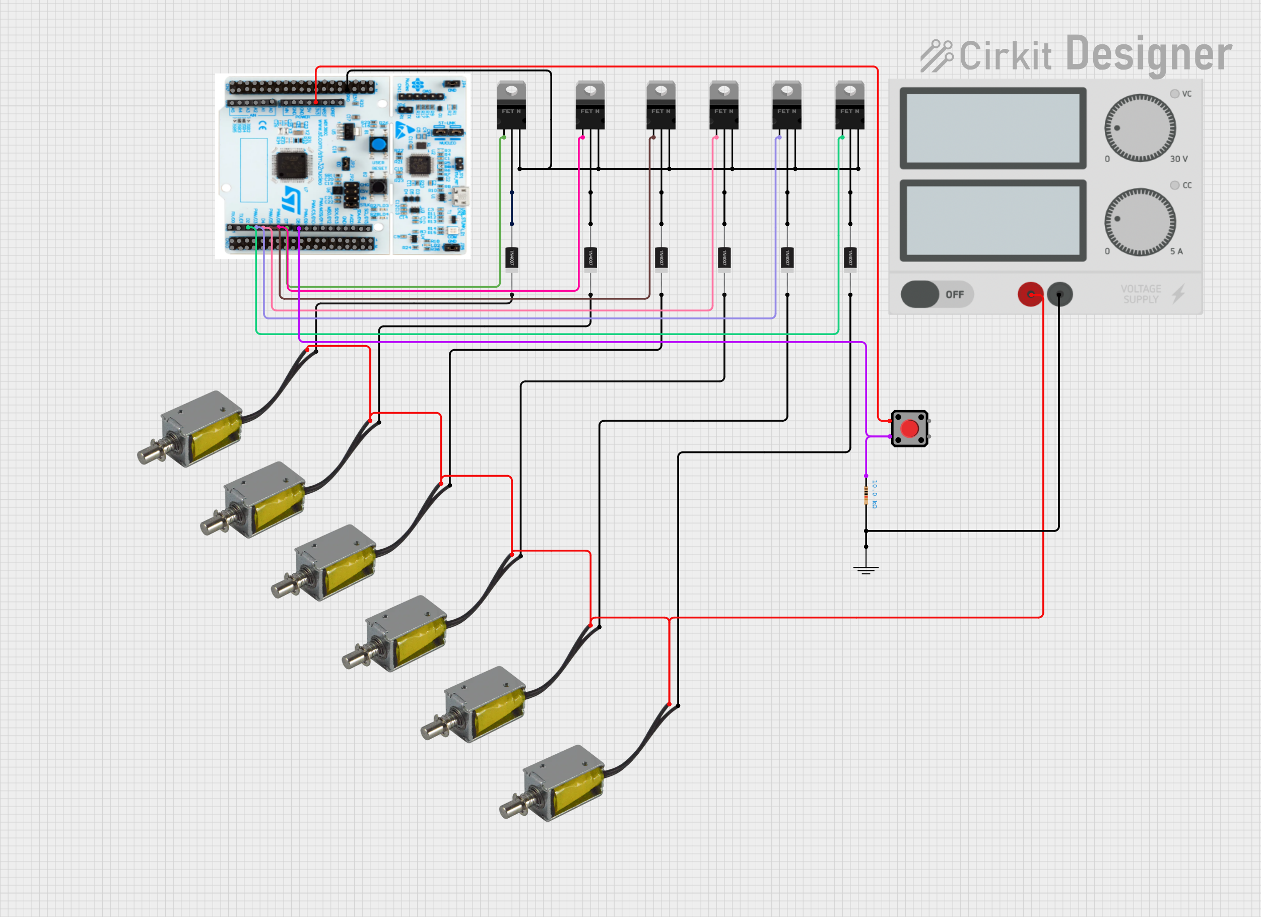 Image of stm32 braile: A project utilizing 4N35 in a practical application