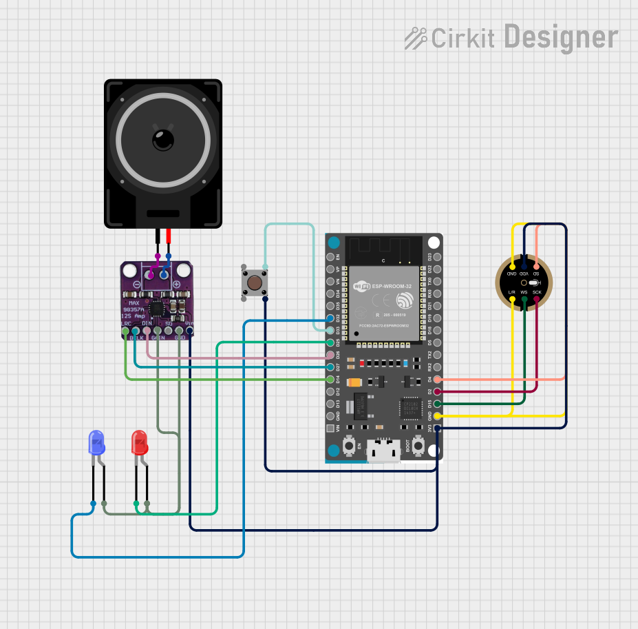 Image of ESP32 Voice Assistant: A project utilizing INMP441 FRONT MIC in a practical application