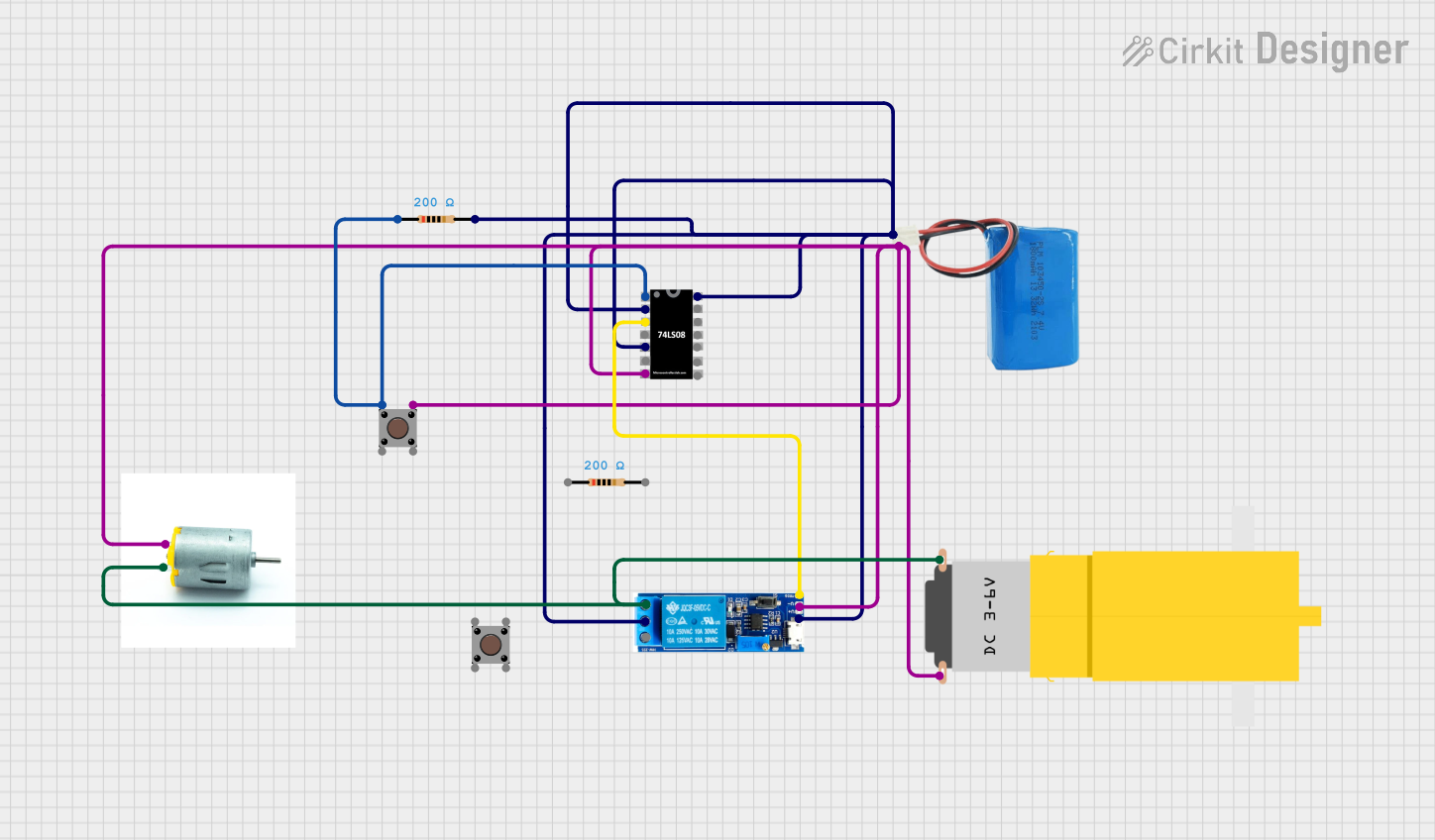 Image of logic  gate relay: A project utilizing 7432 OR Gate IC in a practical application