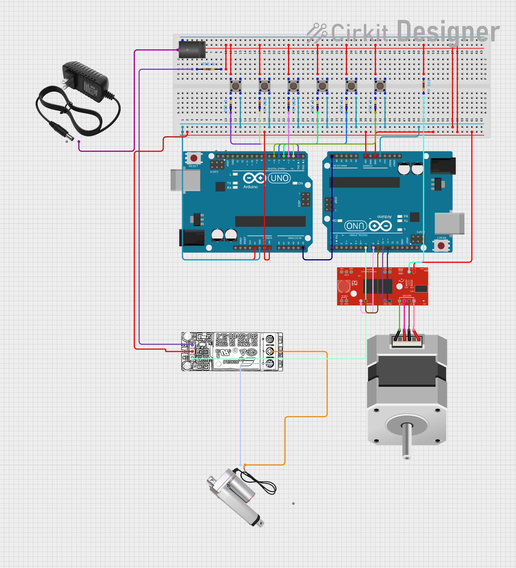 Image of CircuitV2_2761_GBB: A project utilizing STEPPER Drivers Modular in a practical application