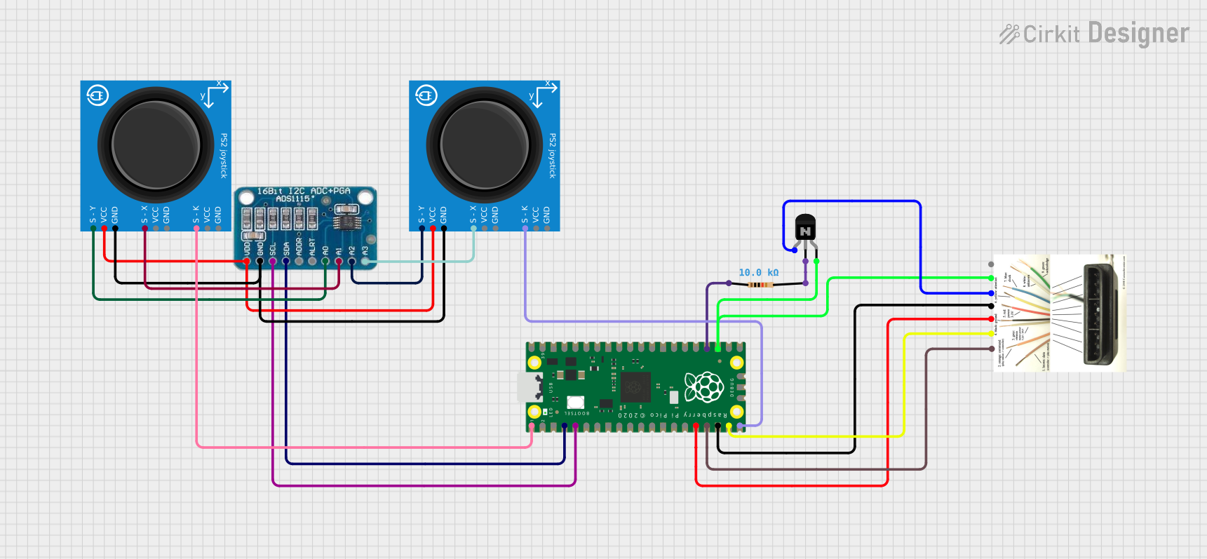 Image of PS2Pico: A project utilizing Terminal PCB 2 Pin in a practical application