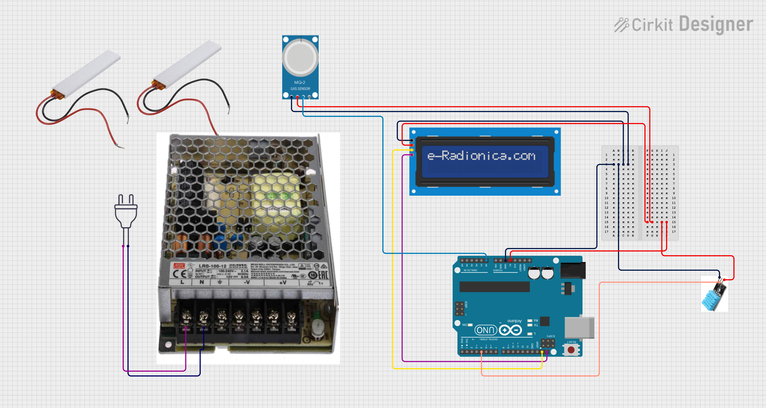 Image of digestor circuit diagram: A project utilizing MPS20N0040D PRESSURE SENSOR  in a practical application