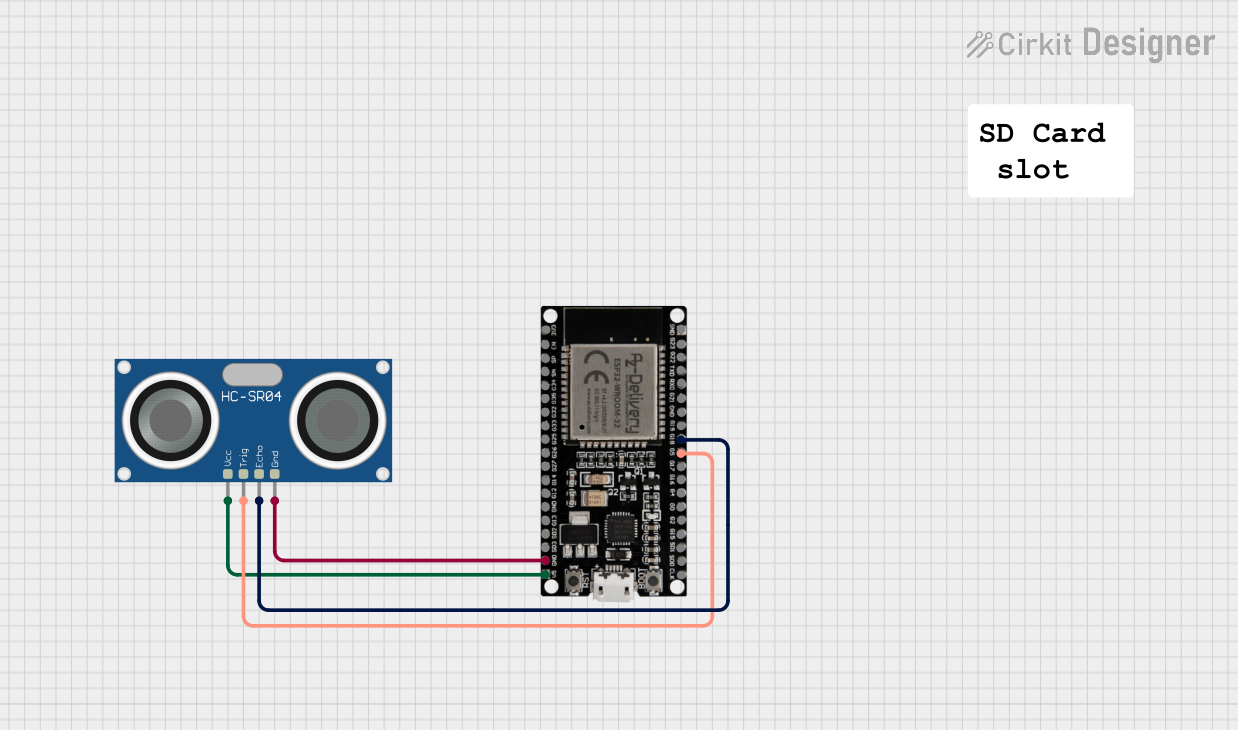 Image of ESP32-Controlled HC-SR04 Ultrasonic Sensor Distance Measurement