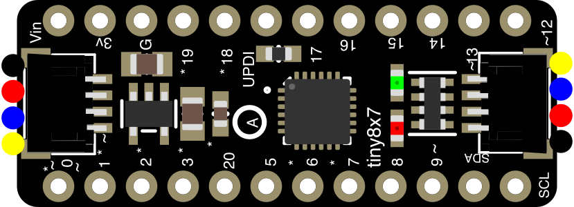 Image of Adafruit ATtiny8x7 Breakout with seesaw