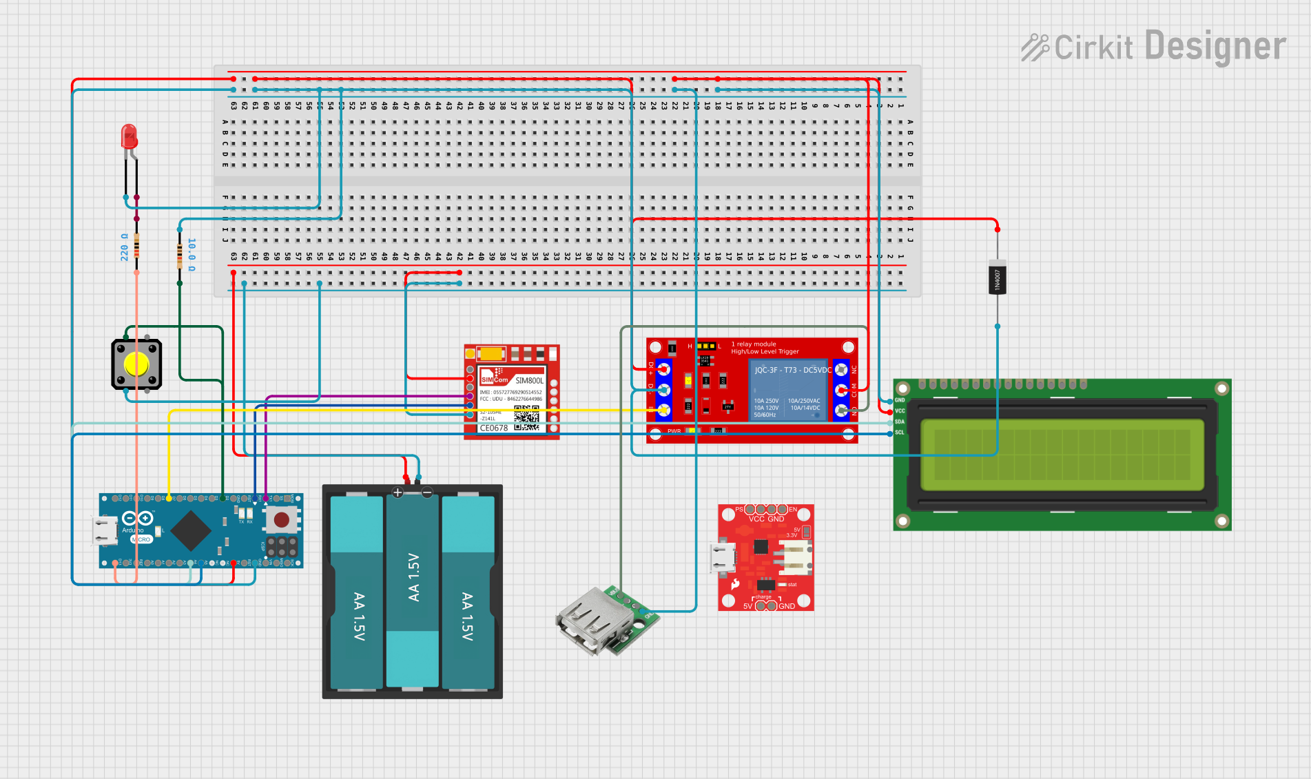 Image of Arduino-Controlled GSM Relay for UPI Payment-Based Charging