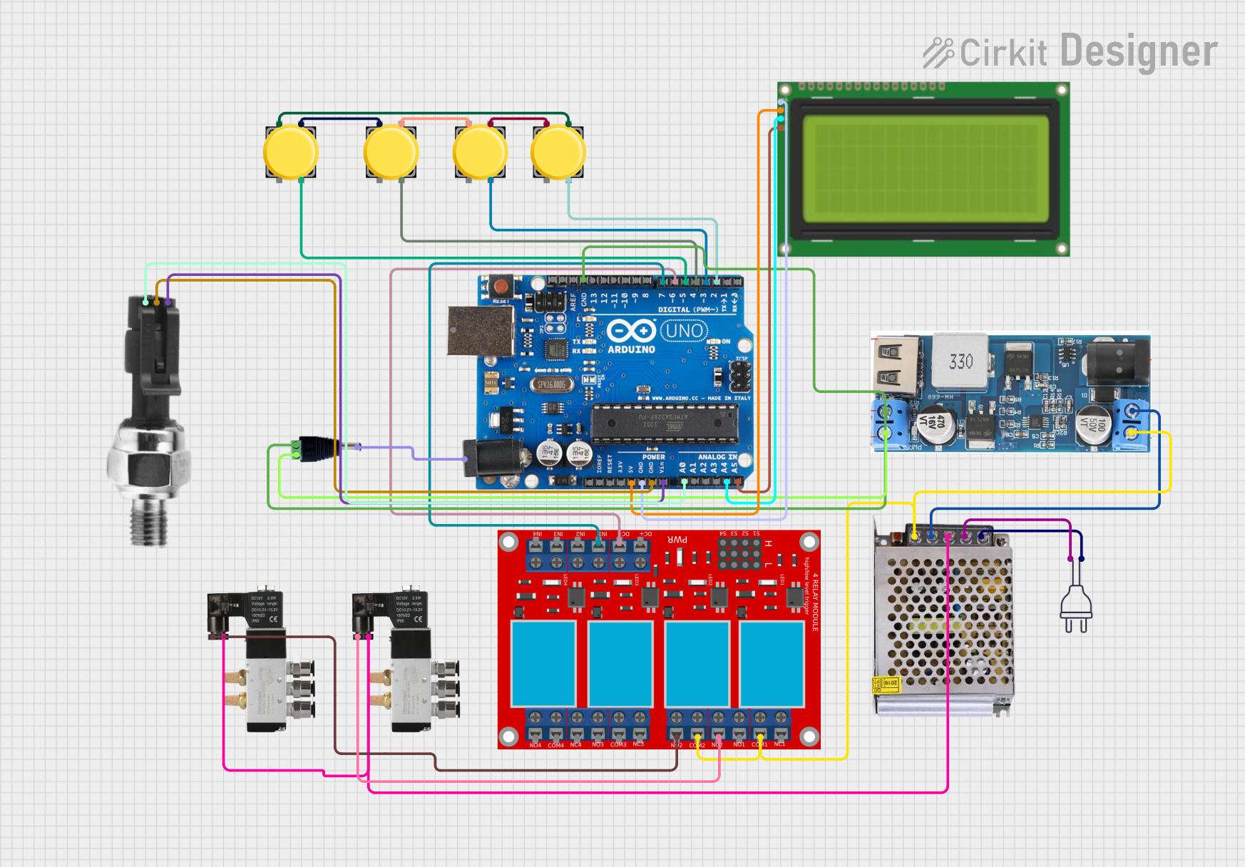 Image of Arduino based automatic Tire inflator: A project utilizing Air Pressure Modul in a practical application