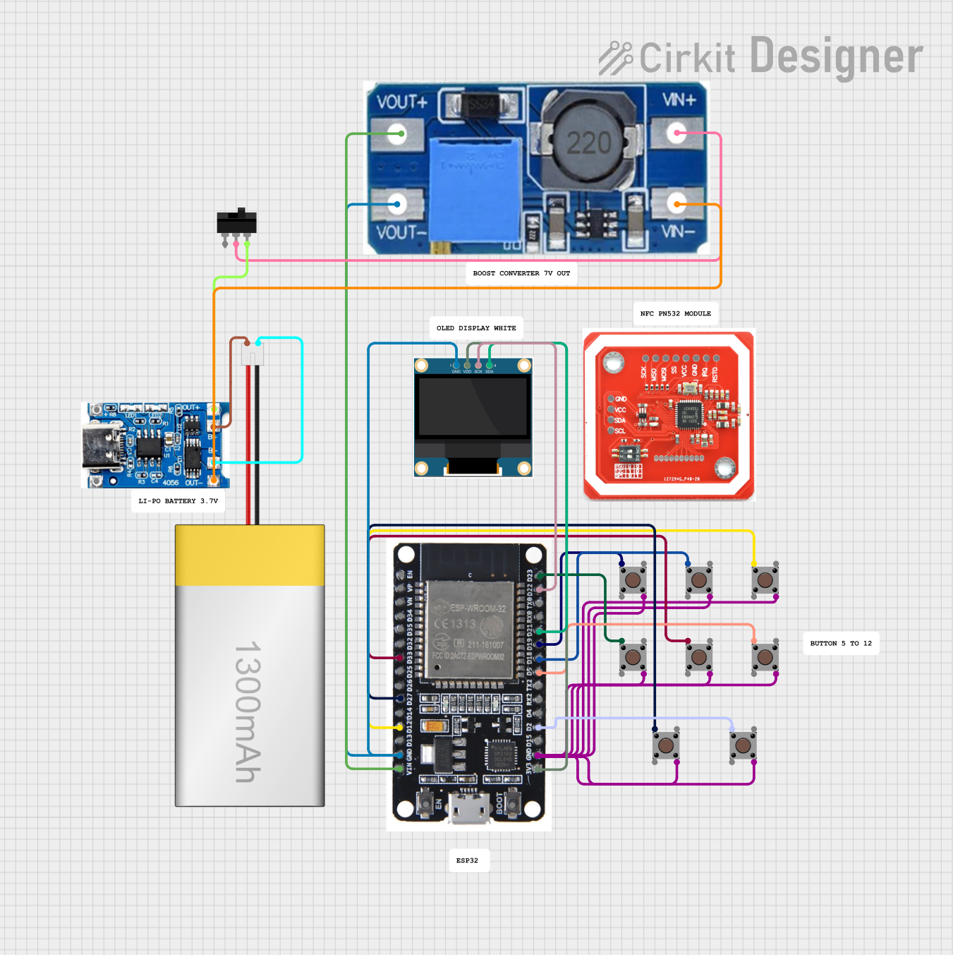 Image of omnitool: A project utilizing LilyPad Coin Cell Battery Holder - Switched in a practical application