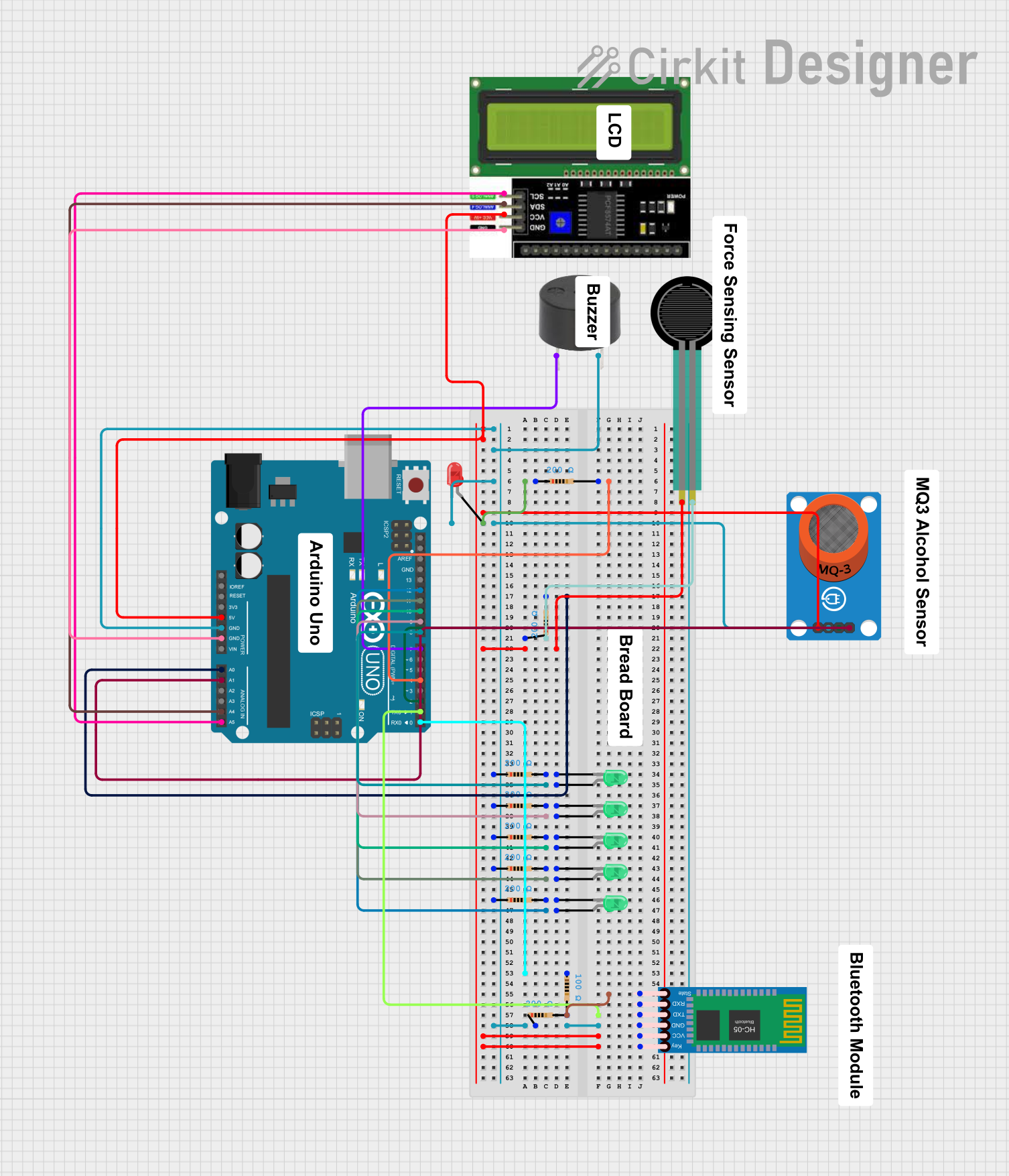Image of SRAD Helmet Circiut: A project utilizing Arduino UNO Q in a practical application