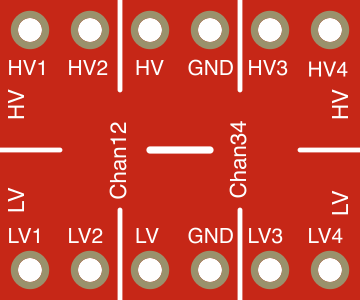 Image of 4-Channel Bidirectional Logic Level Shifter