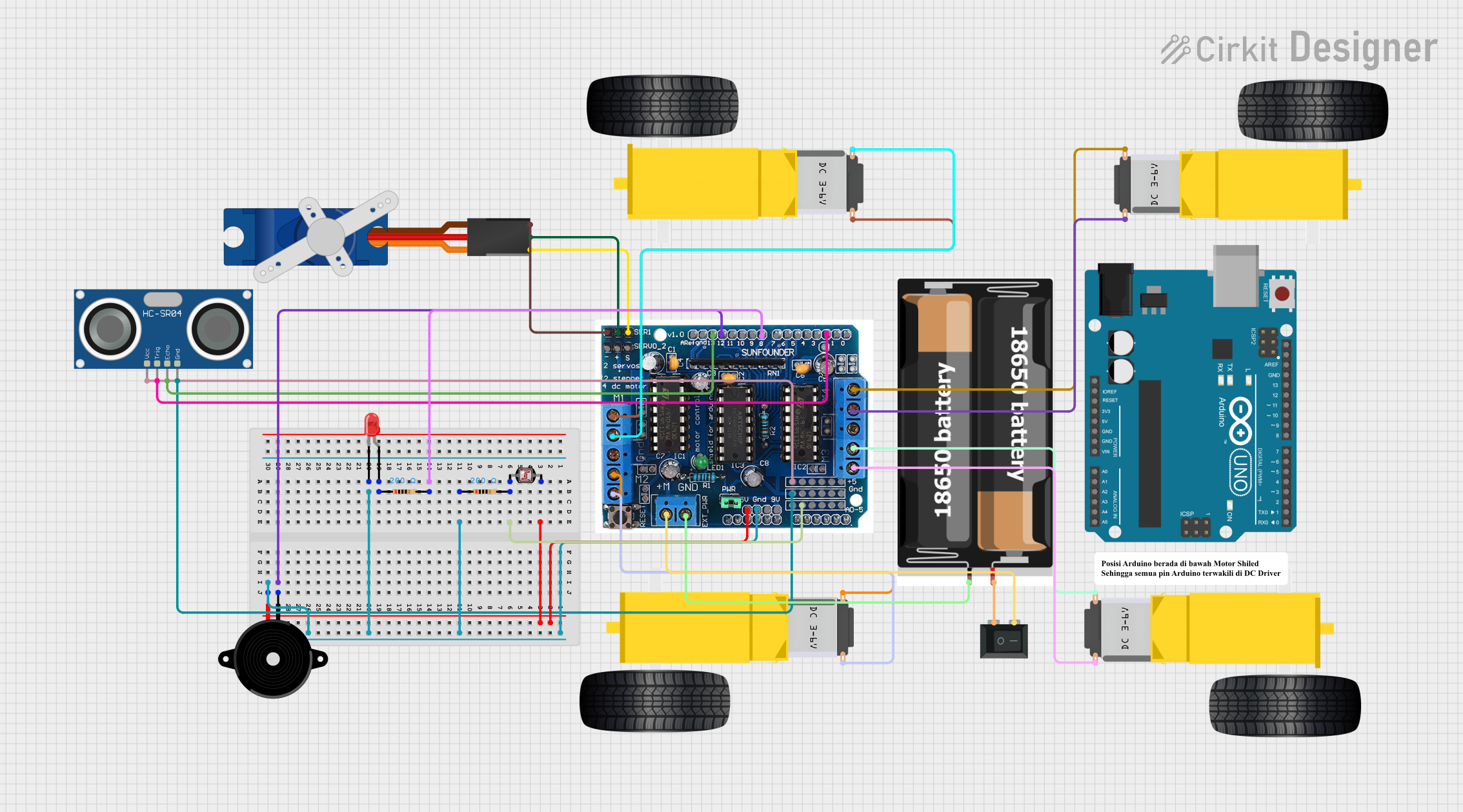 Image of tugas akhir: A project utilizing DFRobot Motor Driver in a practical application