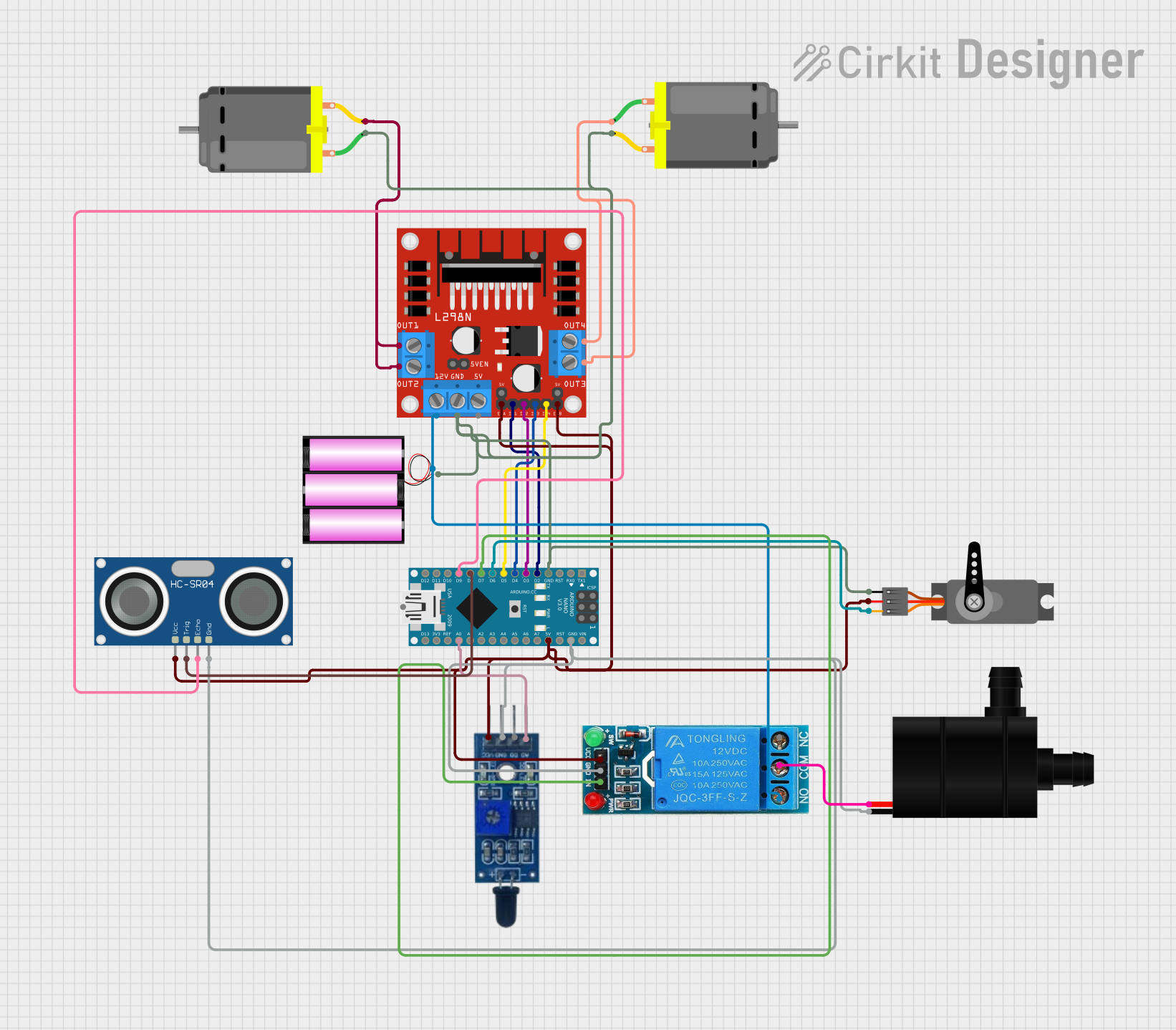 Image of Arduino Nano-Based Fire Detection and Automated Response System