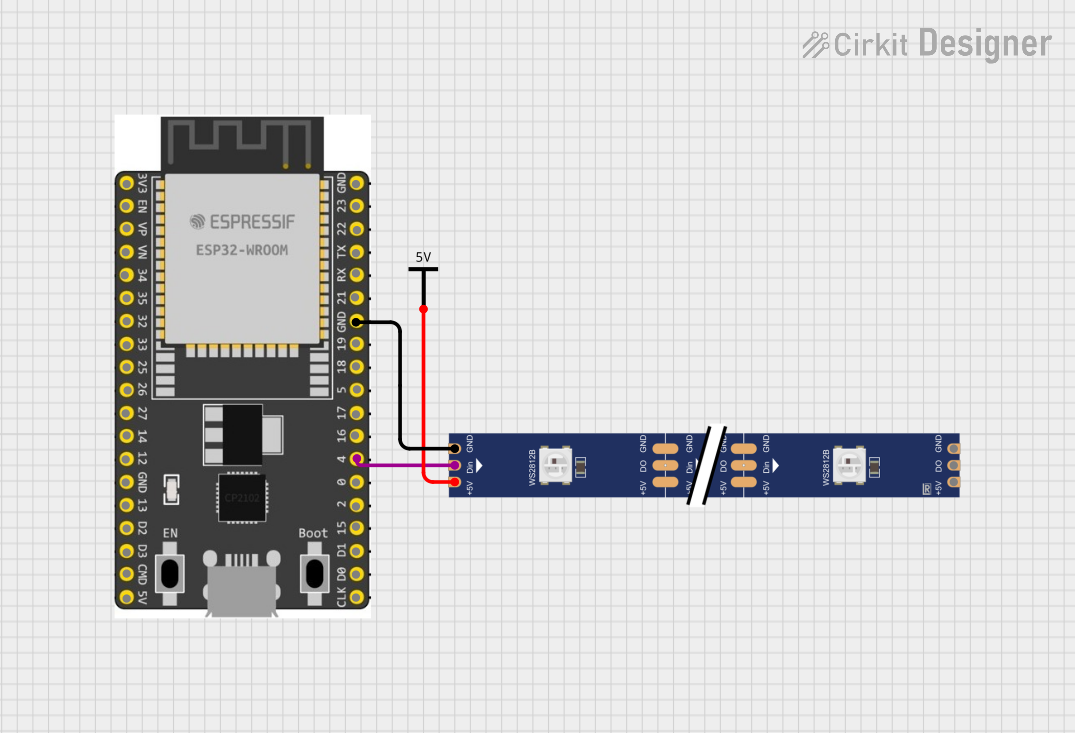 Image of LED: A project utilizing ESP32-WROOM in a practical application