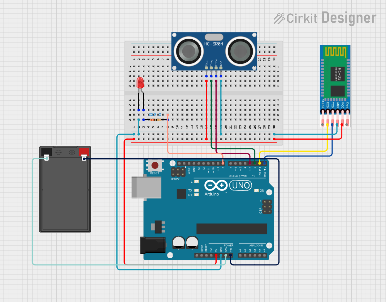 Image of blind sticlk: A project utilizing HC-SR05 in a practical application