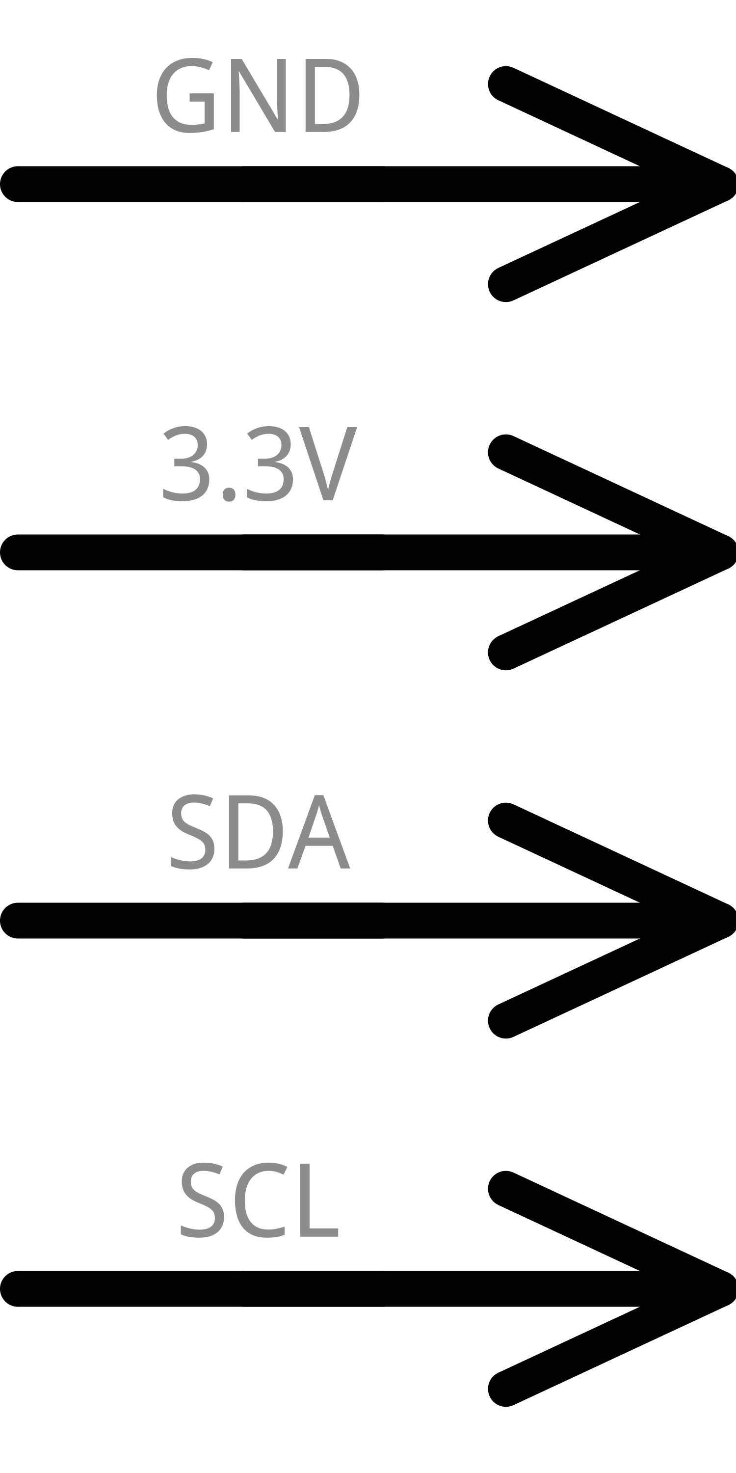 Image of Qwiic Cable - Breadboard Jumper (4-pin)