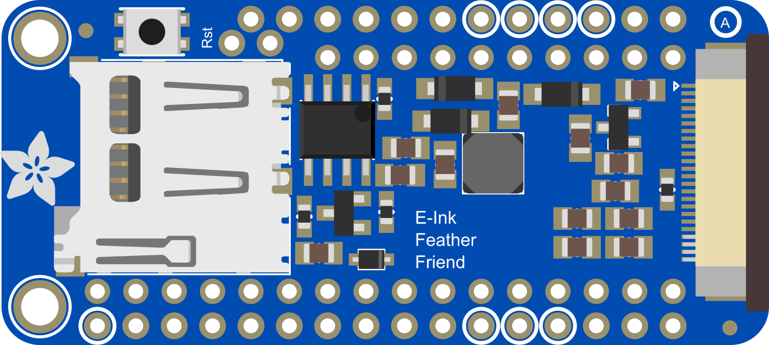 Image of Adafruit eInk Feather Friend